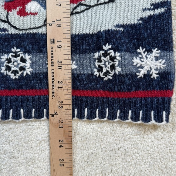 Christmas Cardigan Zip Sweater Women's Small Heirloom Collectibles Polar Bears - Picture 5 of 7